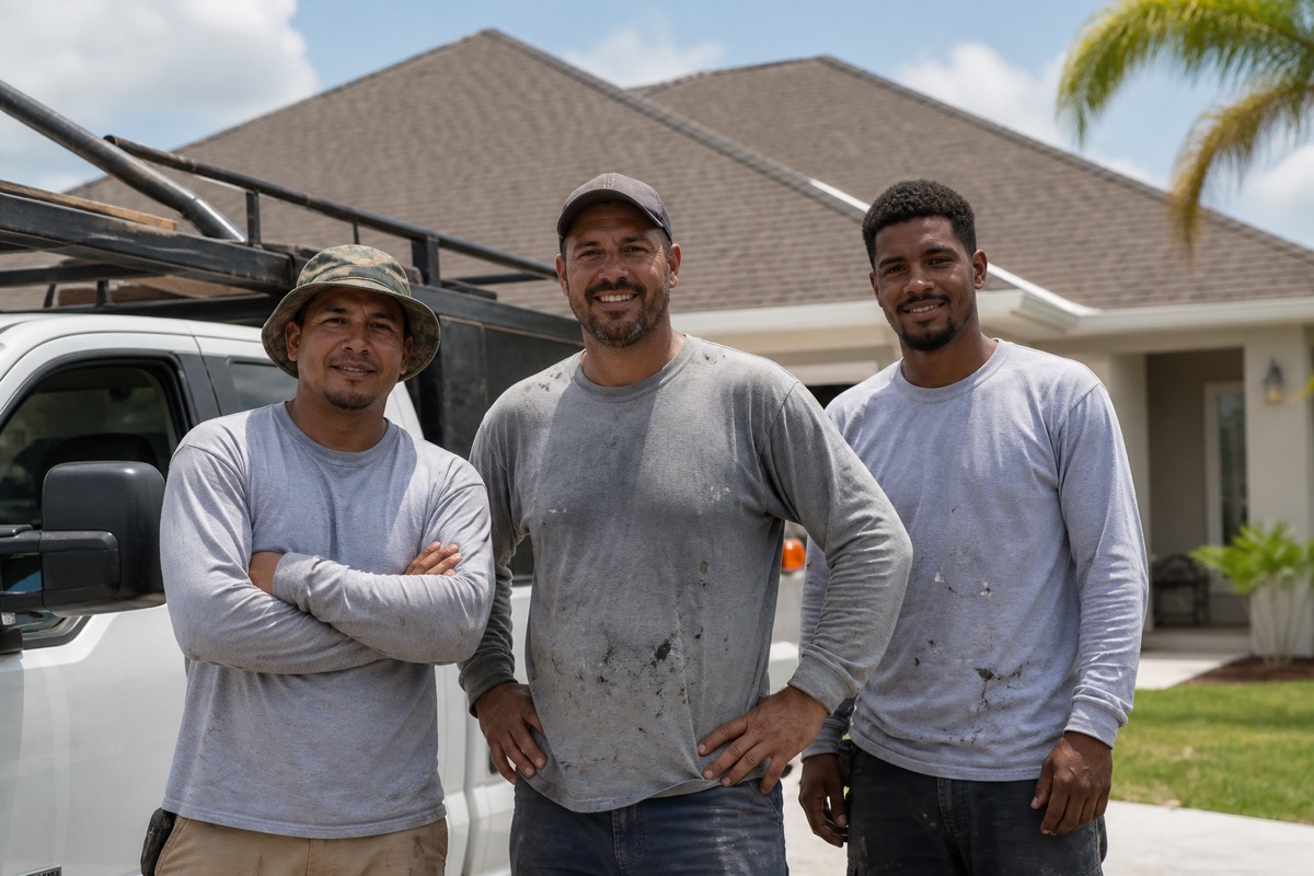 The Rainbow Roofing Of Tampa Bay, Inc. crew